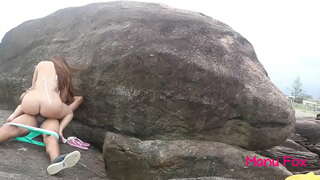 Pornstar Manu Fox amin&#039;ny lava-pitombenana firaisana ara-nofo tsy misy fimailo ny vahoaka tora-pasika